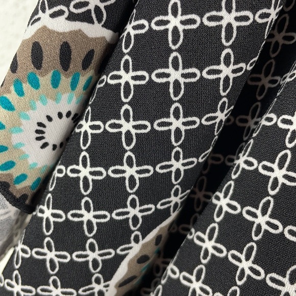 JM COLLECTION | Boho Rhinestone Embellished Loose Dolman Style Tunic Blouse - Picture 7 of 8